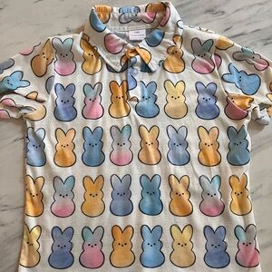 Colorful Bunny Print Kids Shirt
